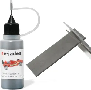 Pinewood Speed Derby Car Weights Kit-Pinewood Car Weights&Graphite Powder-3OZ Stick-on Flexible Weight-0.5OZ Graphite Lubricant for Derby car Pine Derby Car Wheels Axles Speed