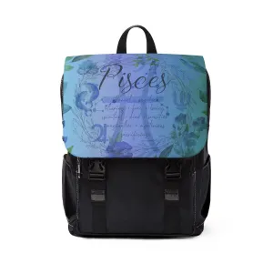 Pisces  Unisex Casual Shoulder Backpack