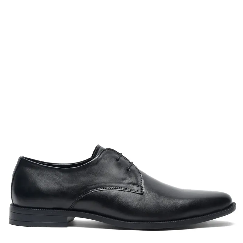 Plain Toe Classic Leather Derby Shoes