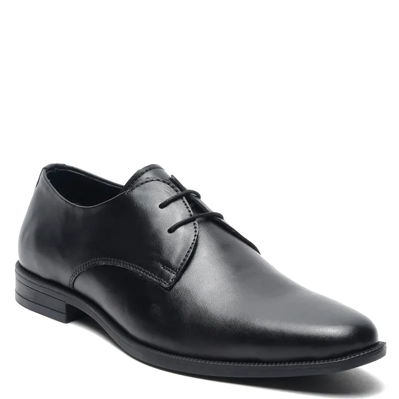Plain Toe Classic Leather Derby Shoes