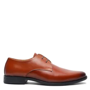 Plain Toe Classic Leather Derby Shoes