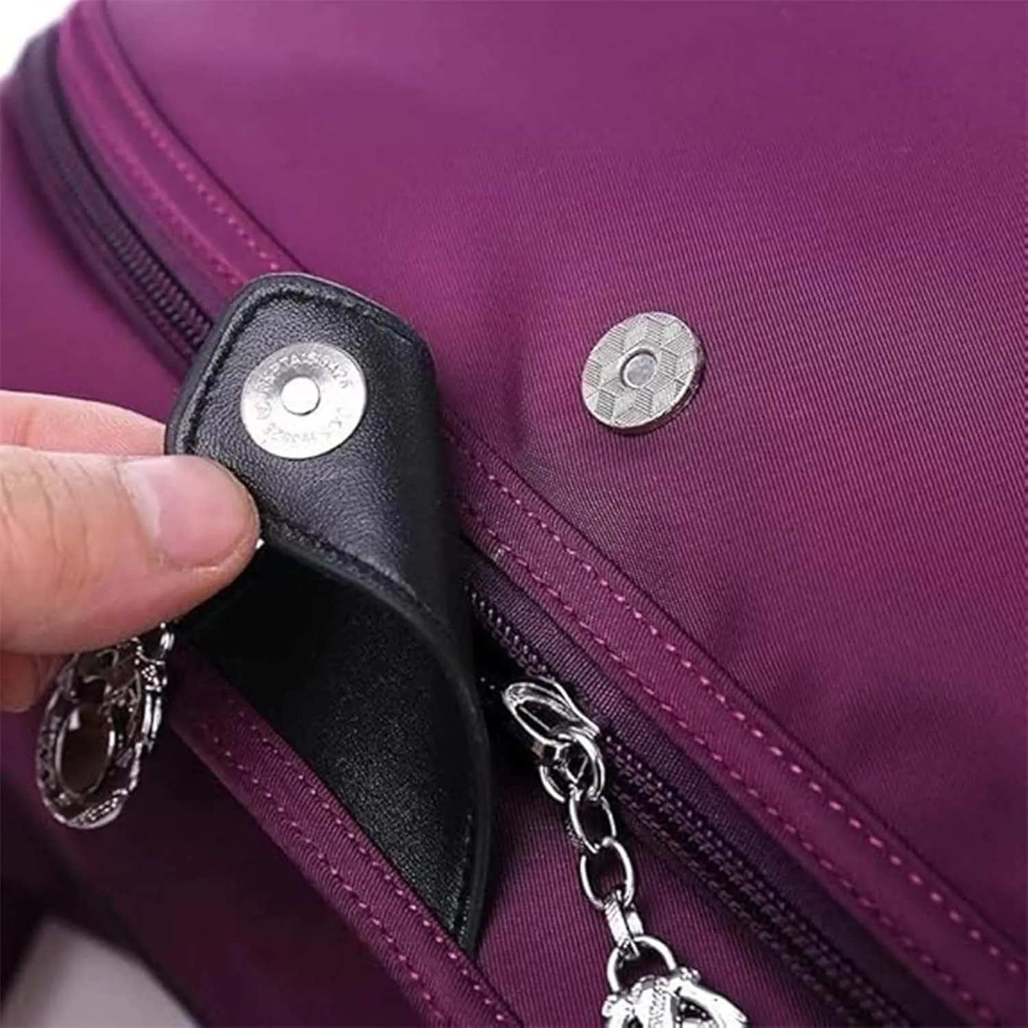 Pleteffect Soft Side Lightweight Tote Bag, Blaciokamith Purses, Multi-Pocket Fashion Waterproof Anti-Theft Handbag Crossbody