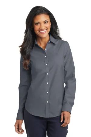 Port Authority® Ladies SuperPro„¢ Oxford Shirt. L658