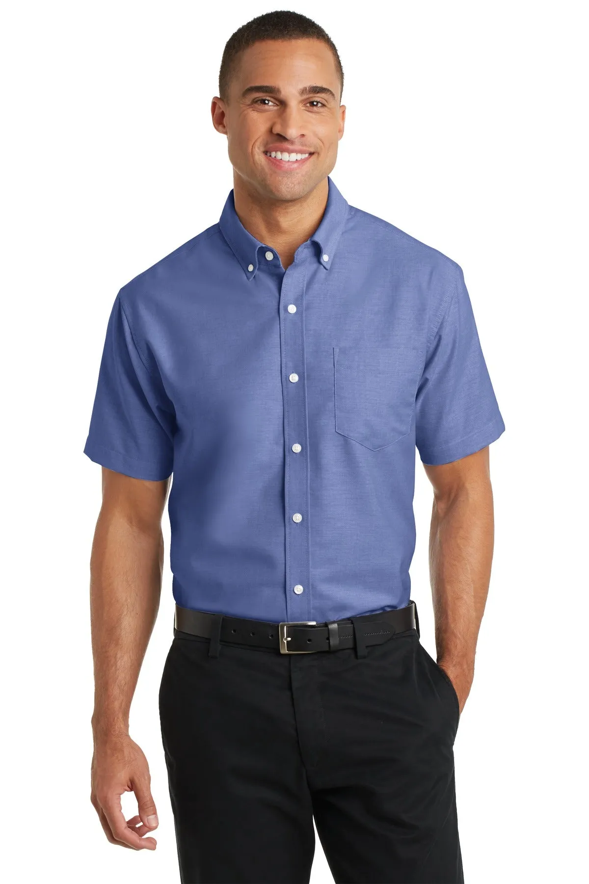 Port Authority® Short Sleeve SuperPro Oxford Shirt