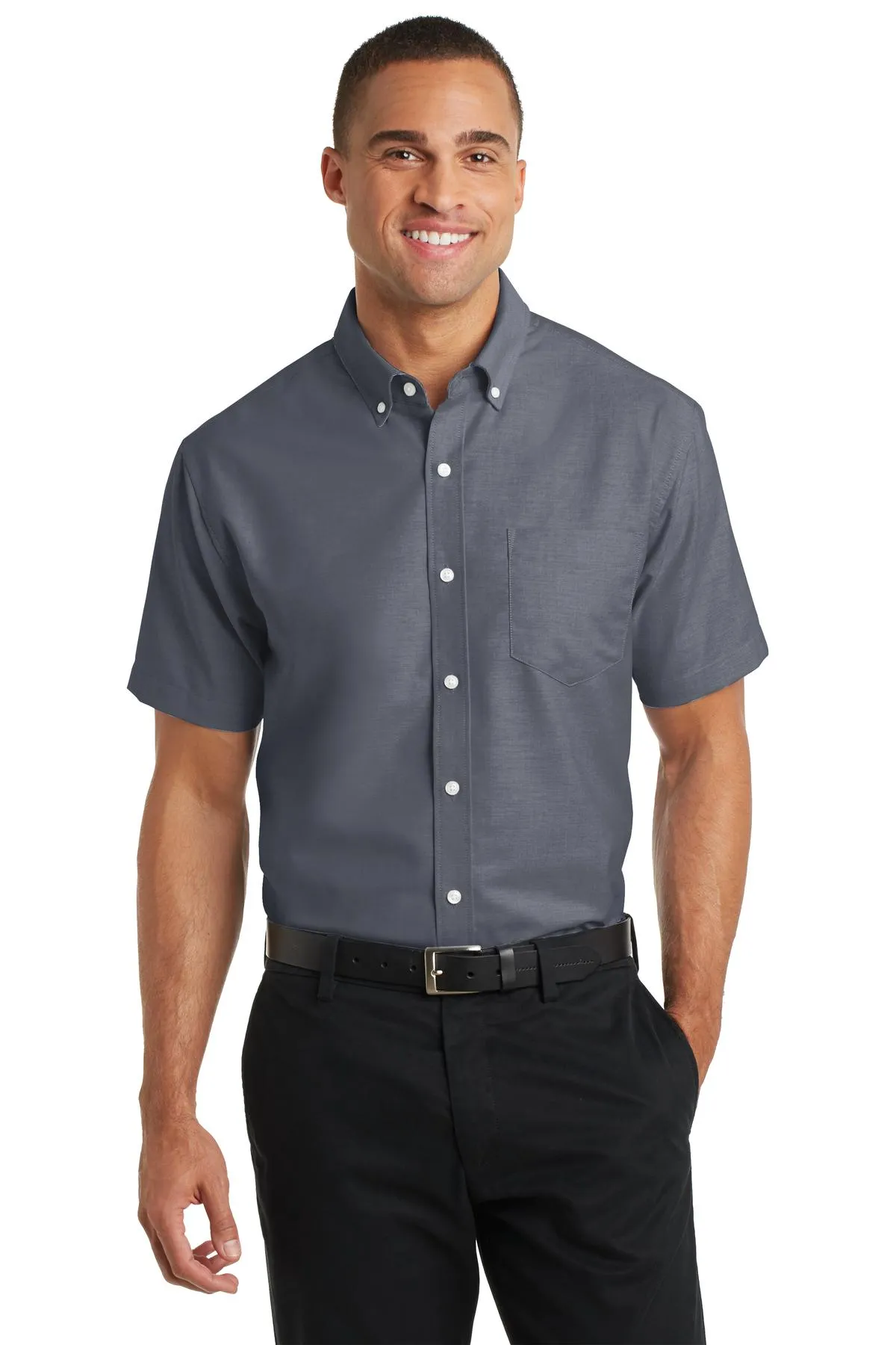 Port Authority® Short Sleeve SuperPro Oxford Shirt