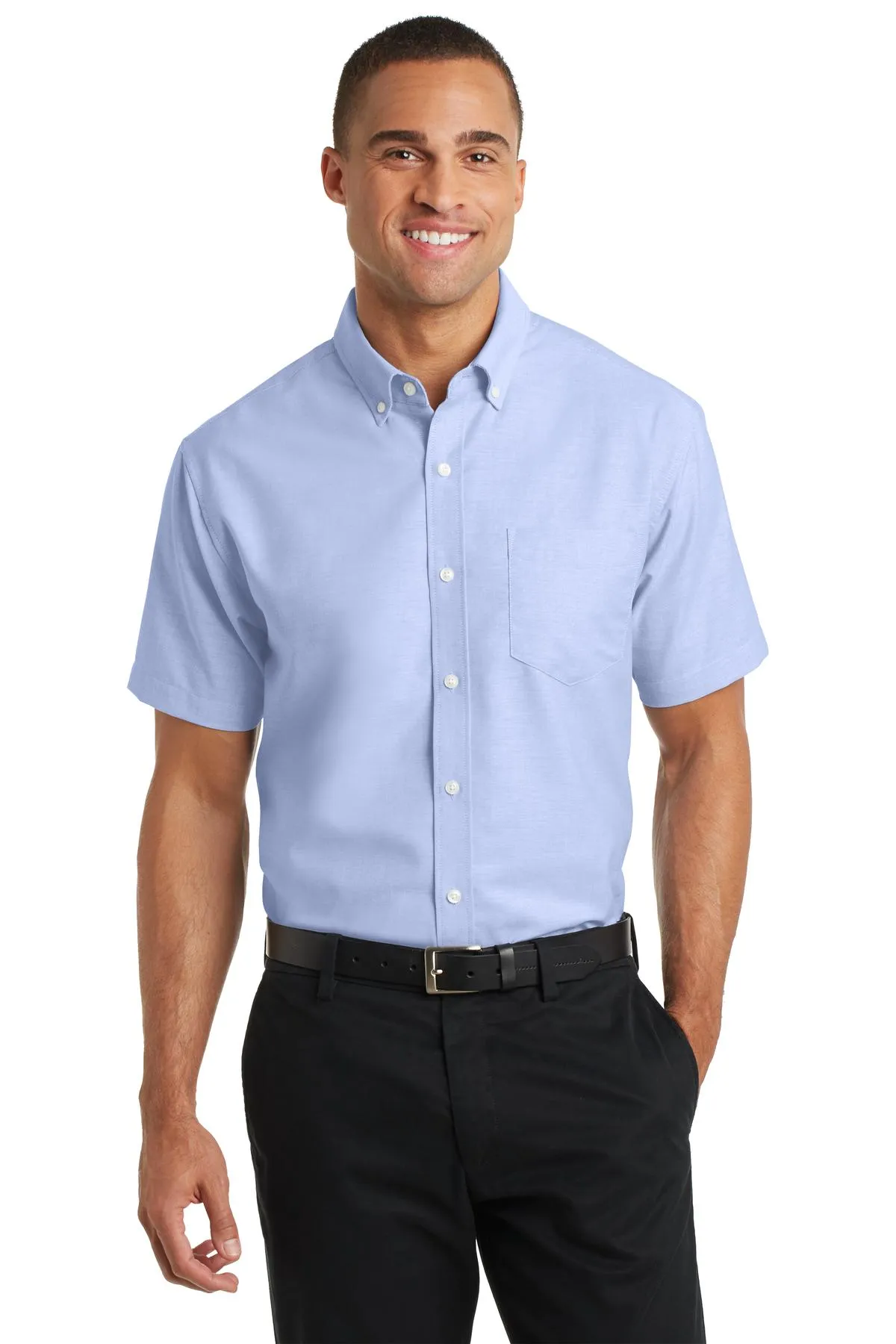 Port Authority® Short Sleeve SuperPro Oxford Shirt
