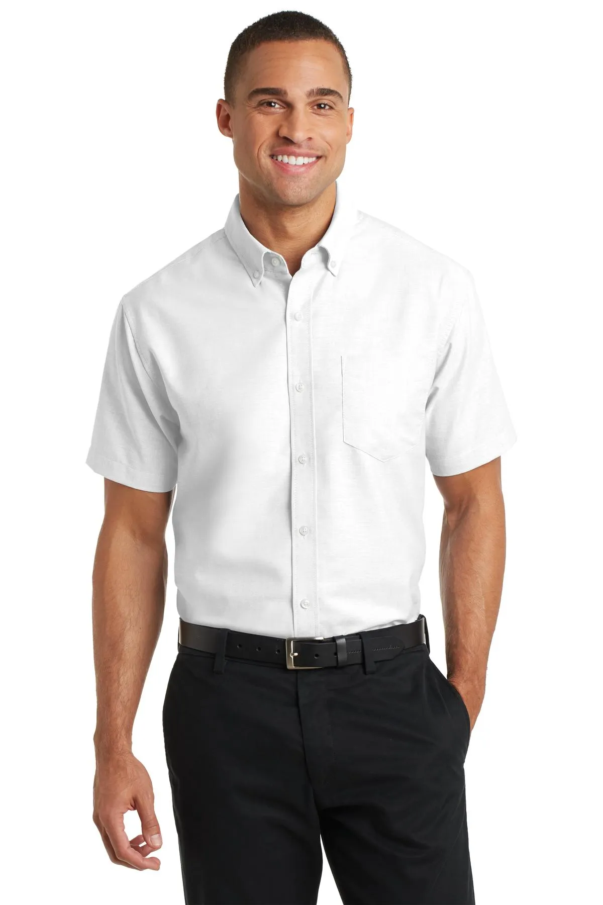 Port Authority® Short Sleeve SuperPro Oxford Shirt