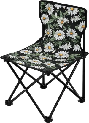 Portable Camping Chairs Flowers Floral Daisy Lightweight Folding Chair for Camping, Beach, Picnic, Travel and Sports with Carry Bag 20850068