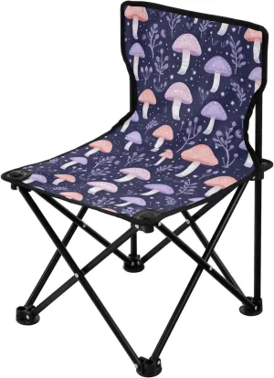 Portable Camping Chairs Purple Mushroom Lightweight Folding Chair for Camping, Beach, Picnic, Travel and Sports with Carry Bag 20853631