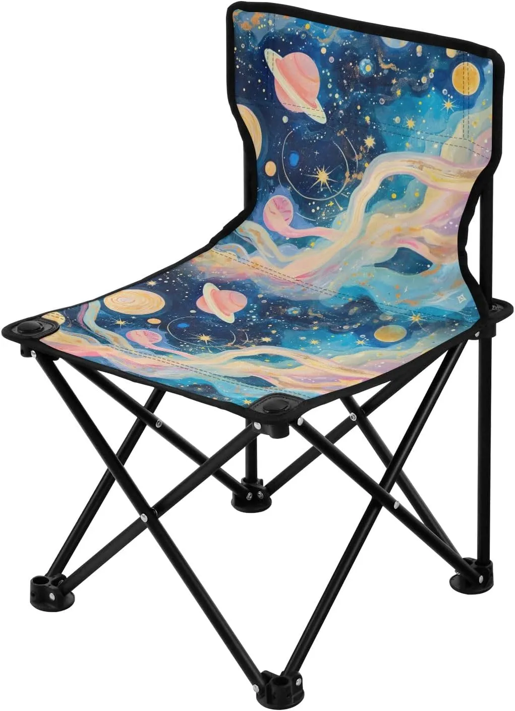 Portable Camping Folding Chairs Foldable Chair Small Magic Starry Sky Lightweight Backpacking Outdoor Outside Fishing