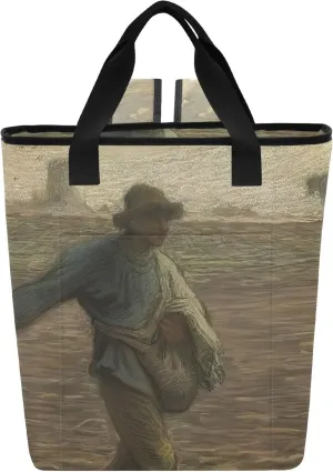 Portable Cooler Bag Francois Millet Sower Prints Leakproof Cooler Bag Waterproof 36 Cans Soft Insulated Tote Backpack for Travel