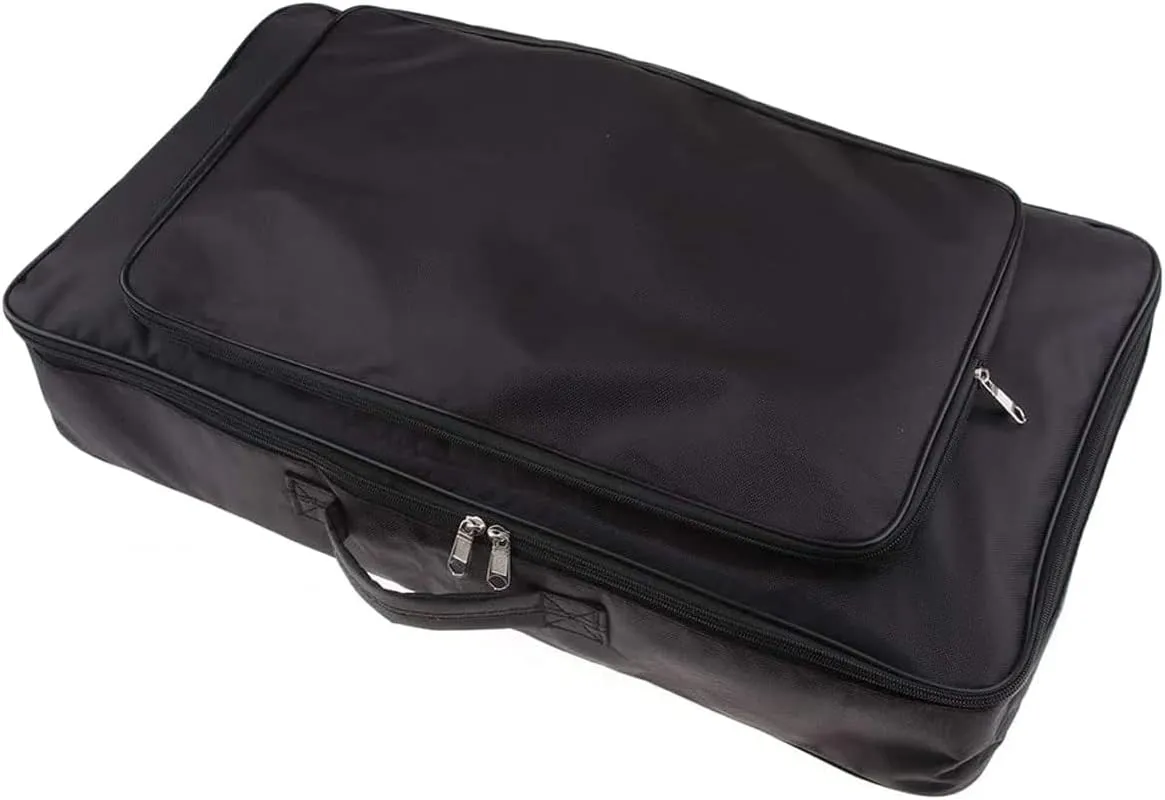 Portable Gig Bag Guitar Effects Pedal Board Carry Bag 23.6 x 13 x 4inch Black
