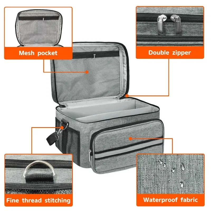 Portable Zipper Toaster Storage Bag Fits 4 Pieces 32 X 30 X 20 Cm