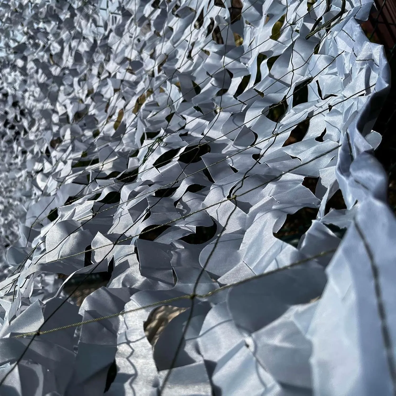 Professional Camouflage Net,Tear-Resistant Sunshade Net,3m4m5m6m7m8m9m10m Woodland Military Camo Netting, Gray Sunscreen Blinds Thickened Oxford Cloth,Grey-2x5m(6.6 * 16.4ft)