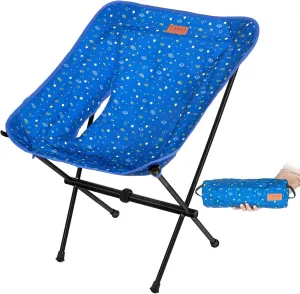 Protable Lightweight Chair for Youth, Compact Folding Size 15.7“×4.7", Only Weights 2.6lbs, 600D Oxford Fabric, Durable Aluminum Alloy Frame, Easy to Storage & Carry(Blue)