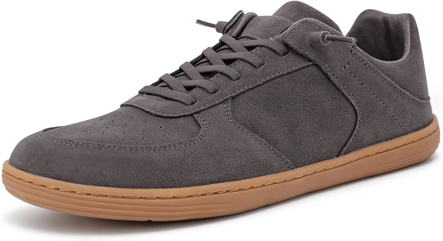 Pulltop Barefoot Wide Toe Box Shoes for Men - Minimalist Barefoot Dress Shoes Sneakers Zero Drop Slip on Walking Non Slip Shoes for Men