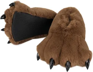 QinRuan Monster Paw Slippers, Fuzzy Animal Claw Comfortable Warm Plush Bear Paw Shoes