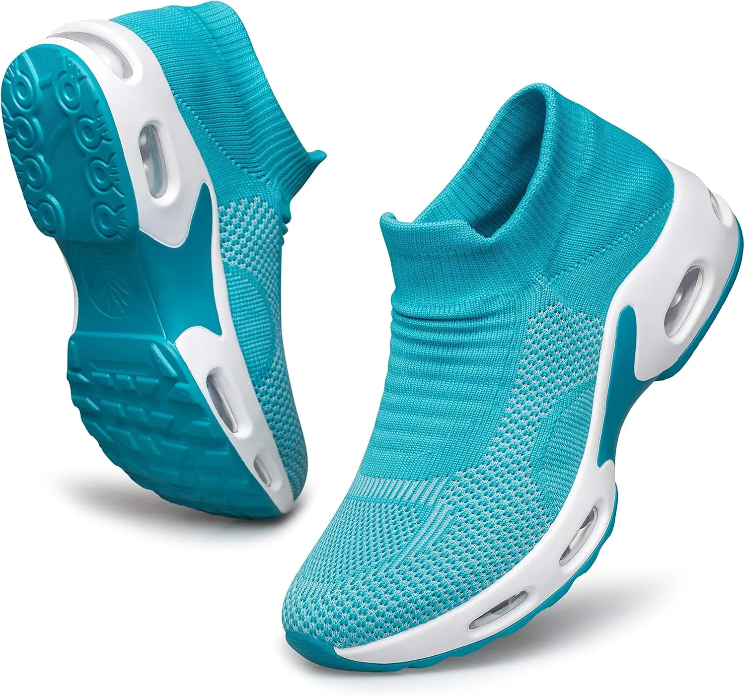 Raoendis Womens Walking Shoes - Sock Sneakers Daily Casual Shoes Slip on Comfortable Nursing Work Shoes