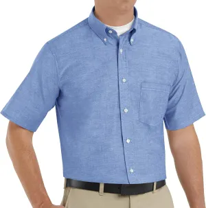 Red Kap Men's Executive Oxford Dress Shirt, Short Sleeve