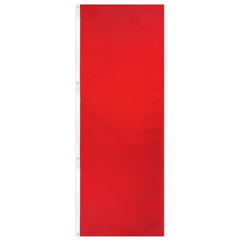 Red Solid Color 3x8ft DuraFlag Banner