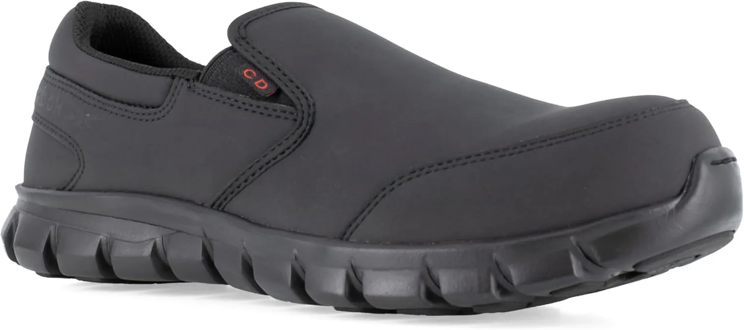 Reebok Work Men's Sublite Cushion CT Slip-On Black/Medium / 16