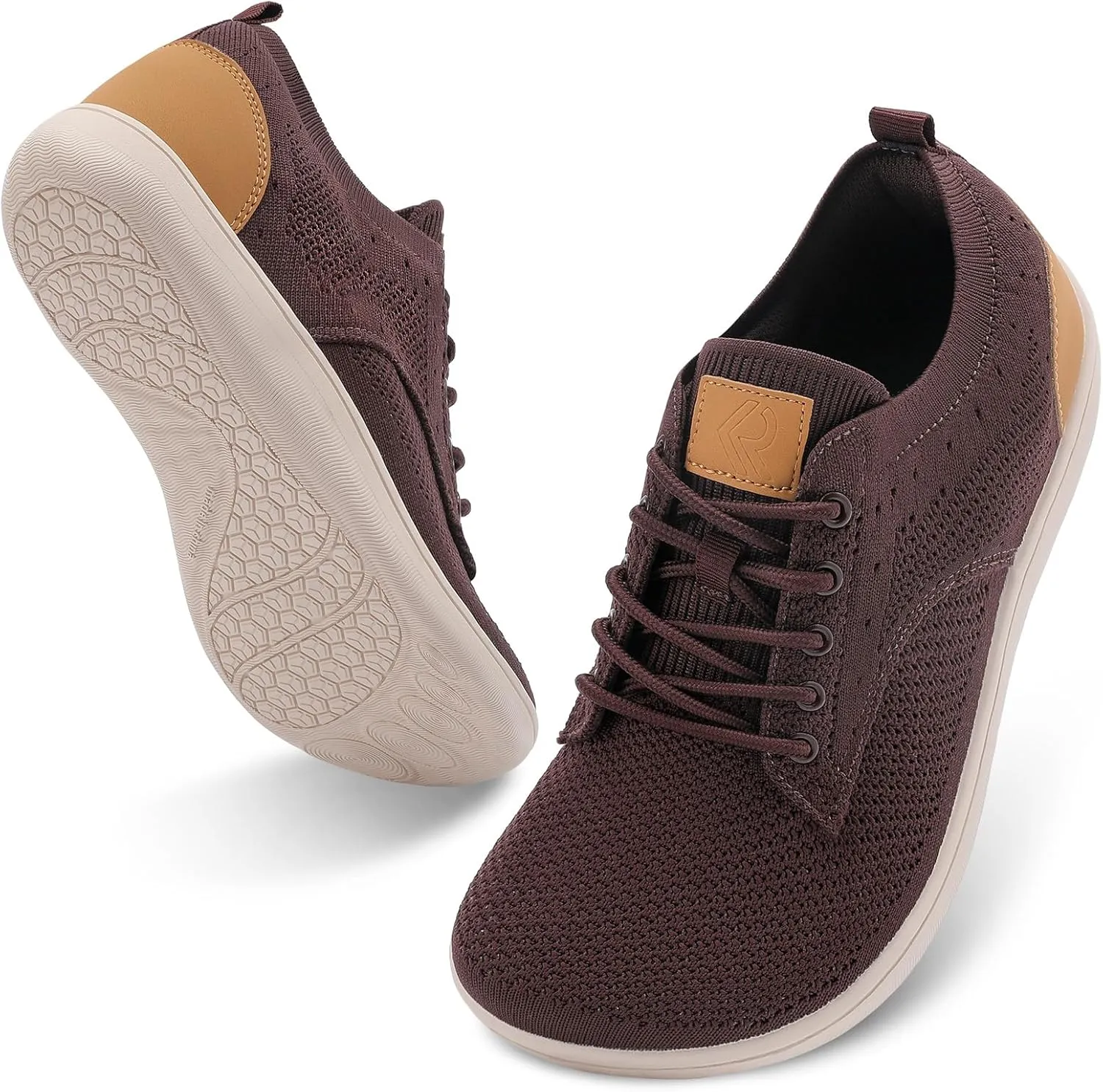 relxfeet Men's Dress Sneakers Fashion Oxfords Business Casual Shoes Wide Toe Box Barefoot Zero Drop Walking Shoes