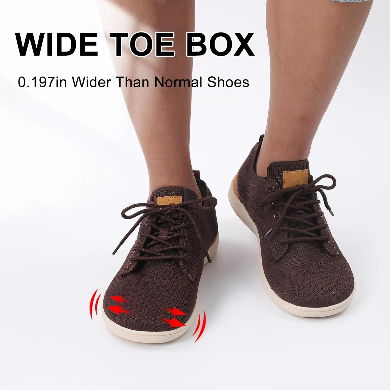 relxfeet Men's Dress Sneakers Fashion Oxfords Business Casual Shoes Wide Toe Box Barefoot Zero Drop Walking Shoes