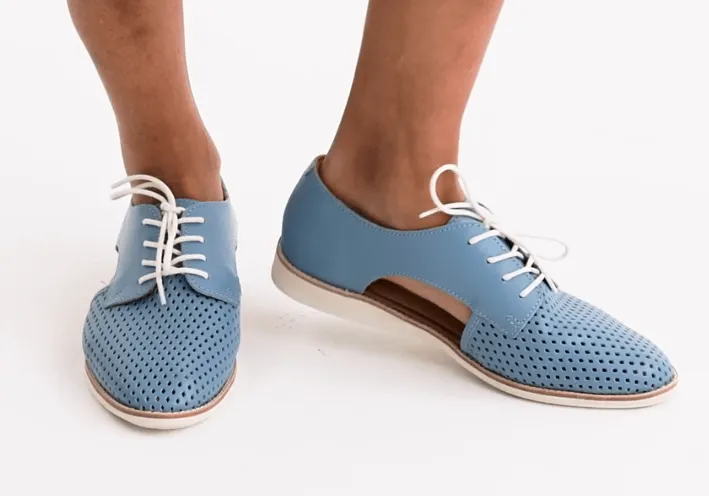 Rollie Womens Sidecut Punch Steel Blue Shoes