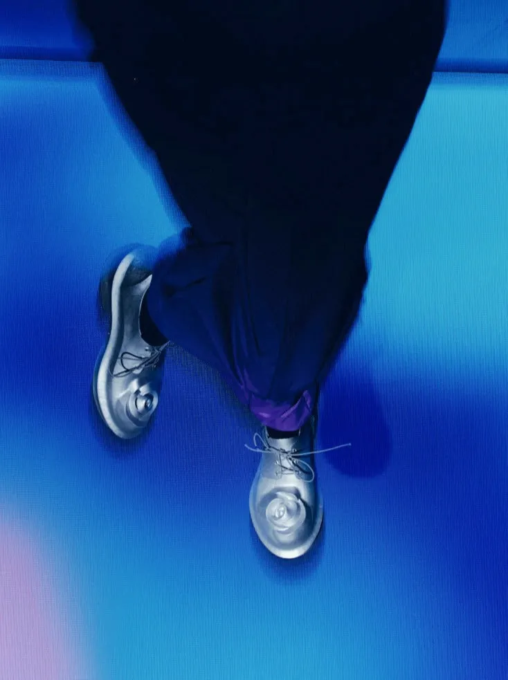 Rose Arch Derby Shoes | Silver