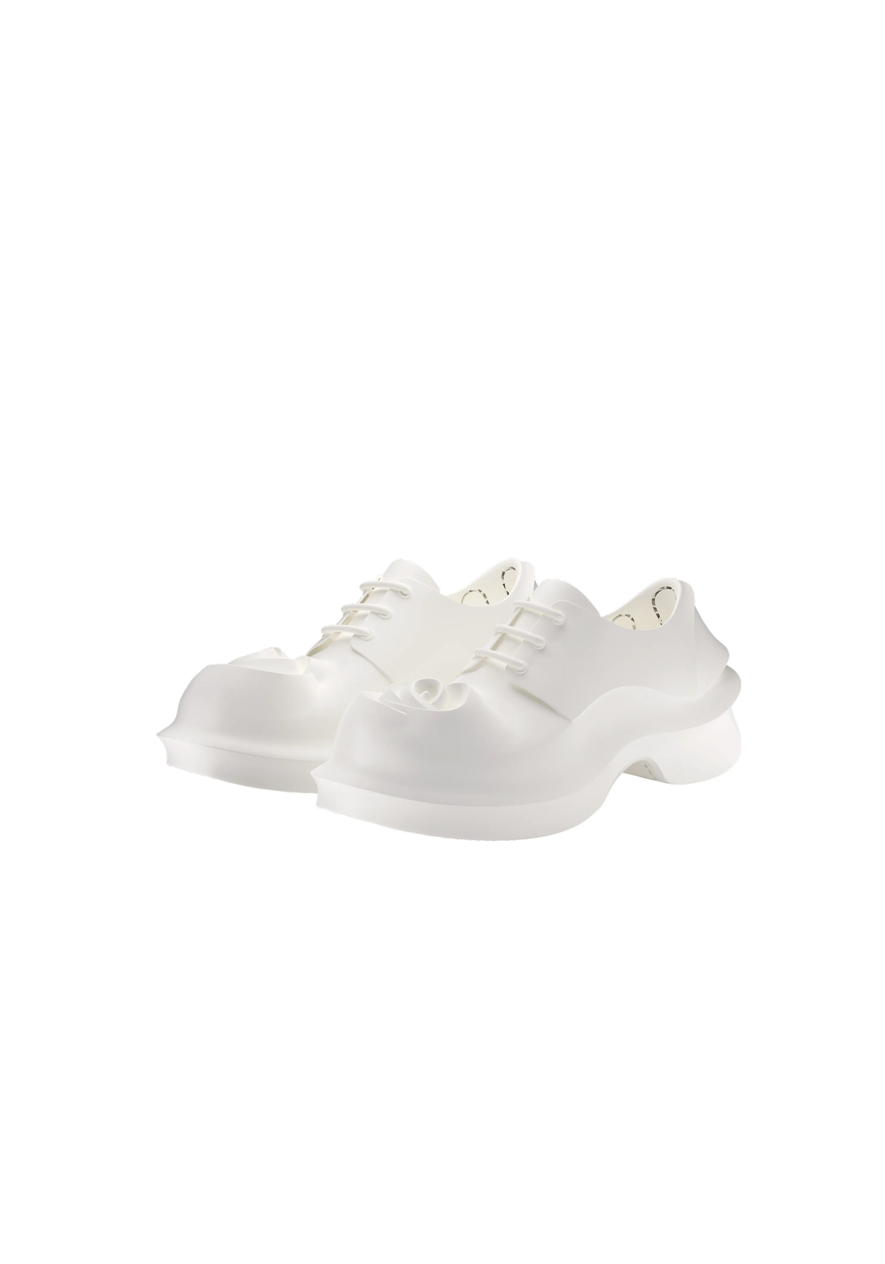 Rose Arch Derby Shoes | White