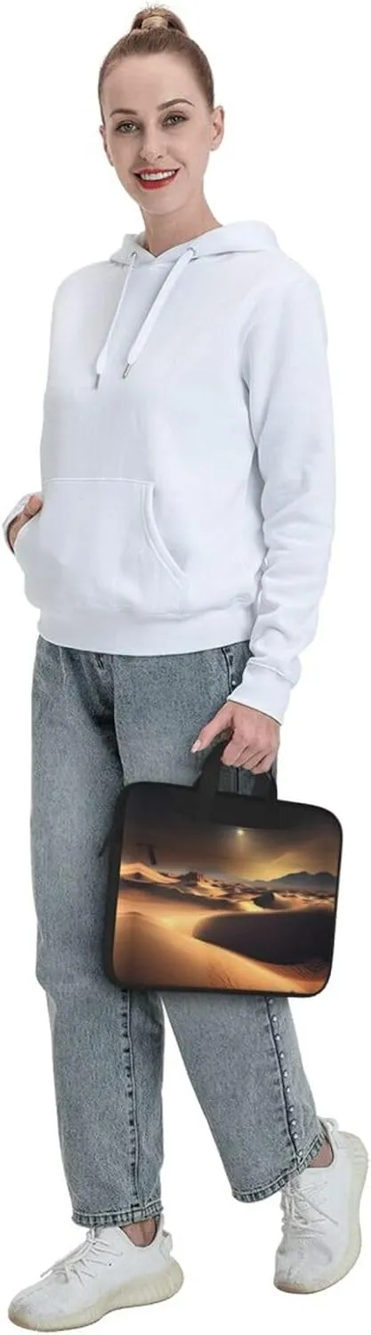 Sahara Desert pattern Ultra-thin portable shoulder laptop bag Stylish and Protective Shockproof soft lining