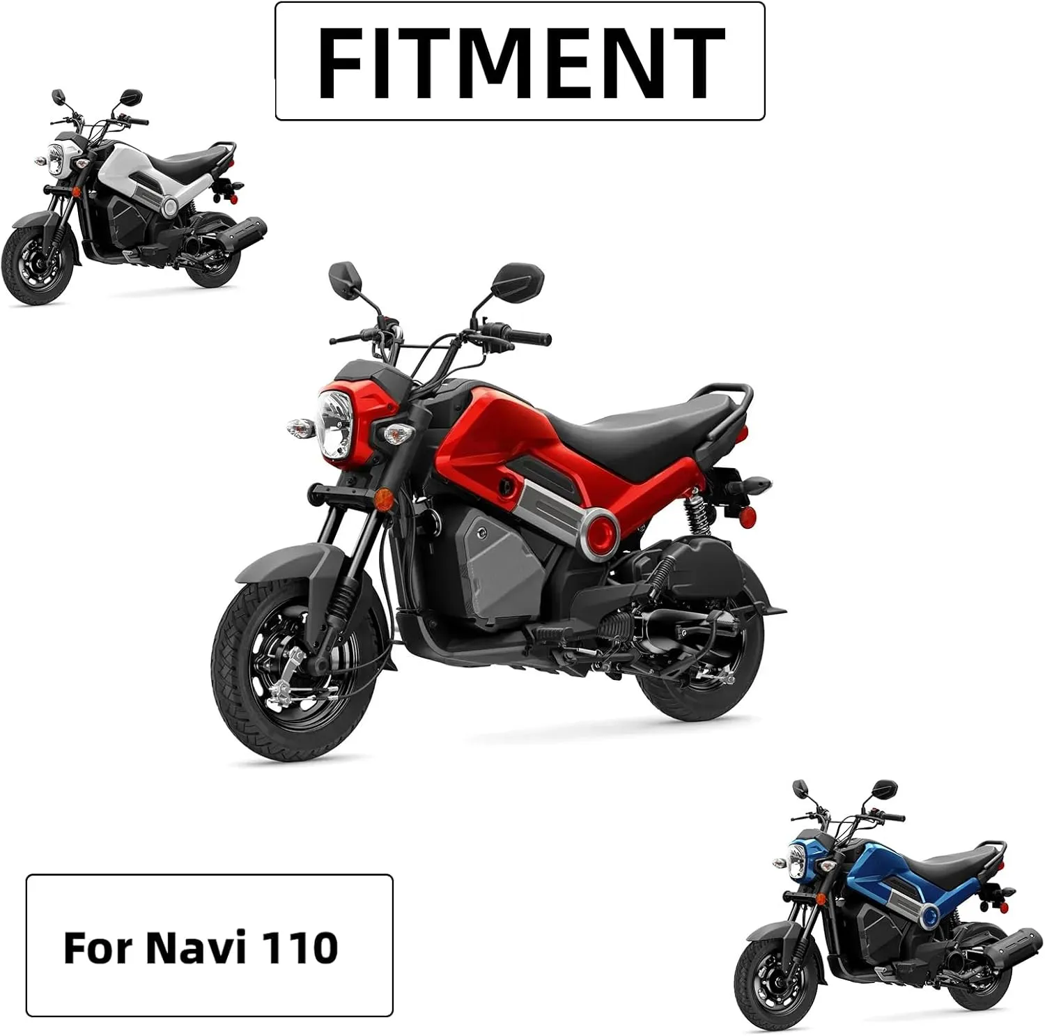 Seat Cover for Navi,Motorcycle Non-Slip Cushion Covers Protector for Navi 110/Navi110 - Black