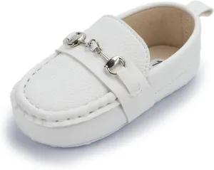 Sekantrol Baby Girls Boys Shoes,Infant Toddler Soft Sole Non Slip Flat Lazy Cute Loafers,Unisex Casual Oxford Dress Shoes