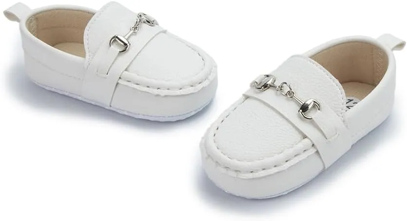 Sekantrol Baby Girls Boys Shoes,Infant Toddler Soft Sole Non Slip Flat Lazy Cute Loafers,Unisex Casual Oxford Dress Shoes