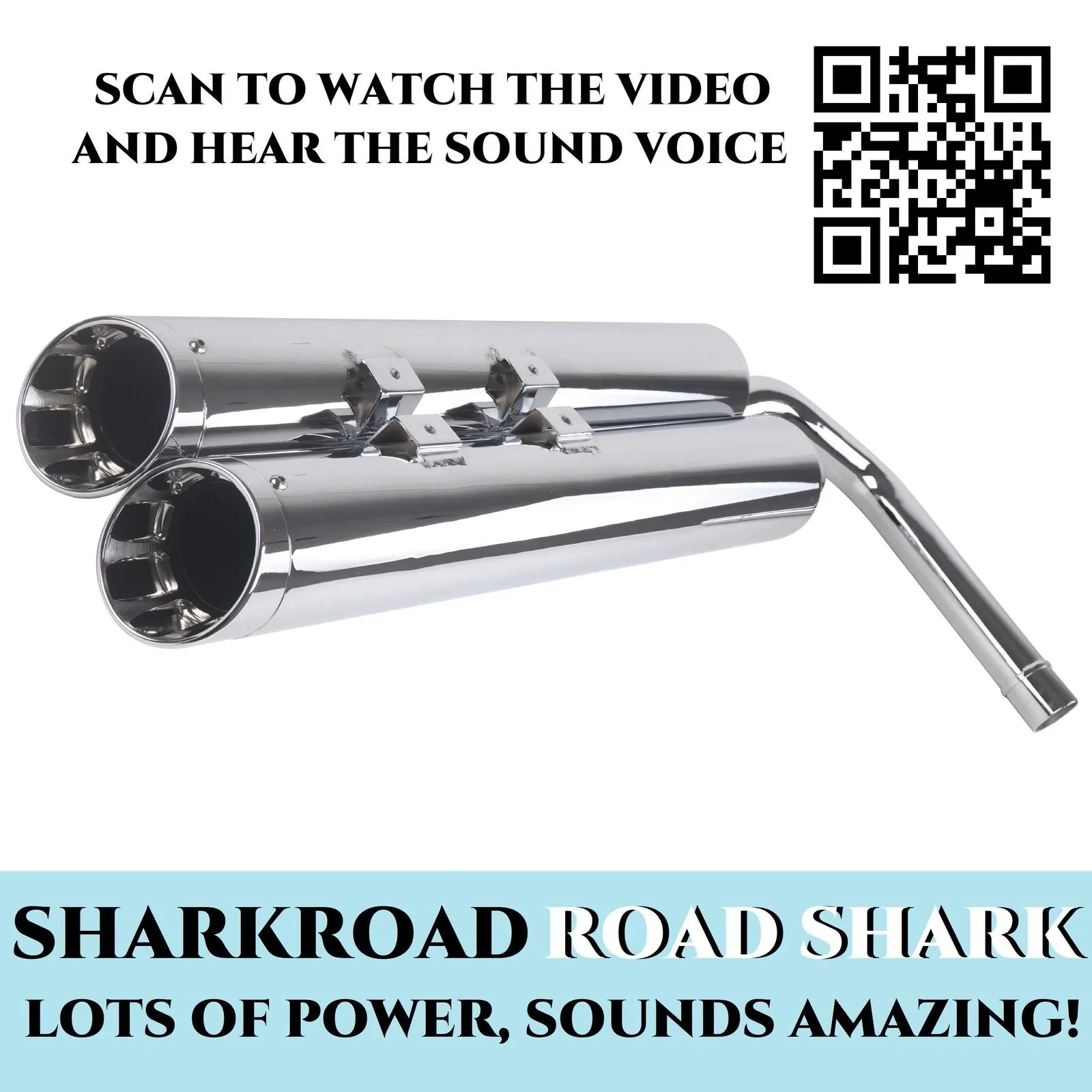 Sharkroad Exhaust Slip On Muffler For Kawasaki Vulcan Voyager 1700 Touring Models