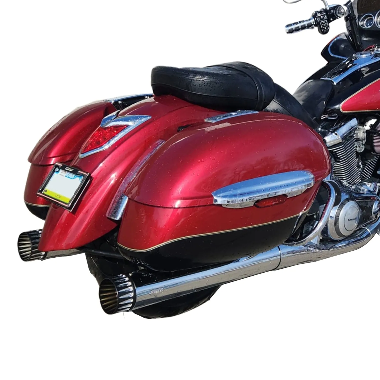 Sharkroad Exhaust Slip On Muffler For Kawasaki Vulcan Voyager 1700 Touring Models