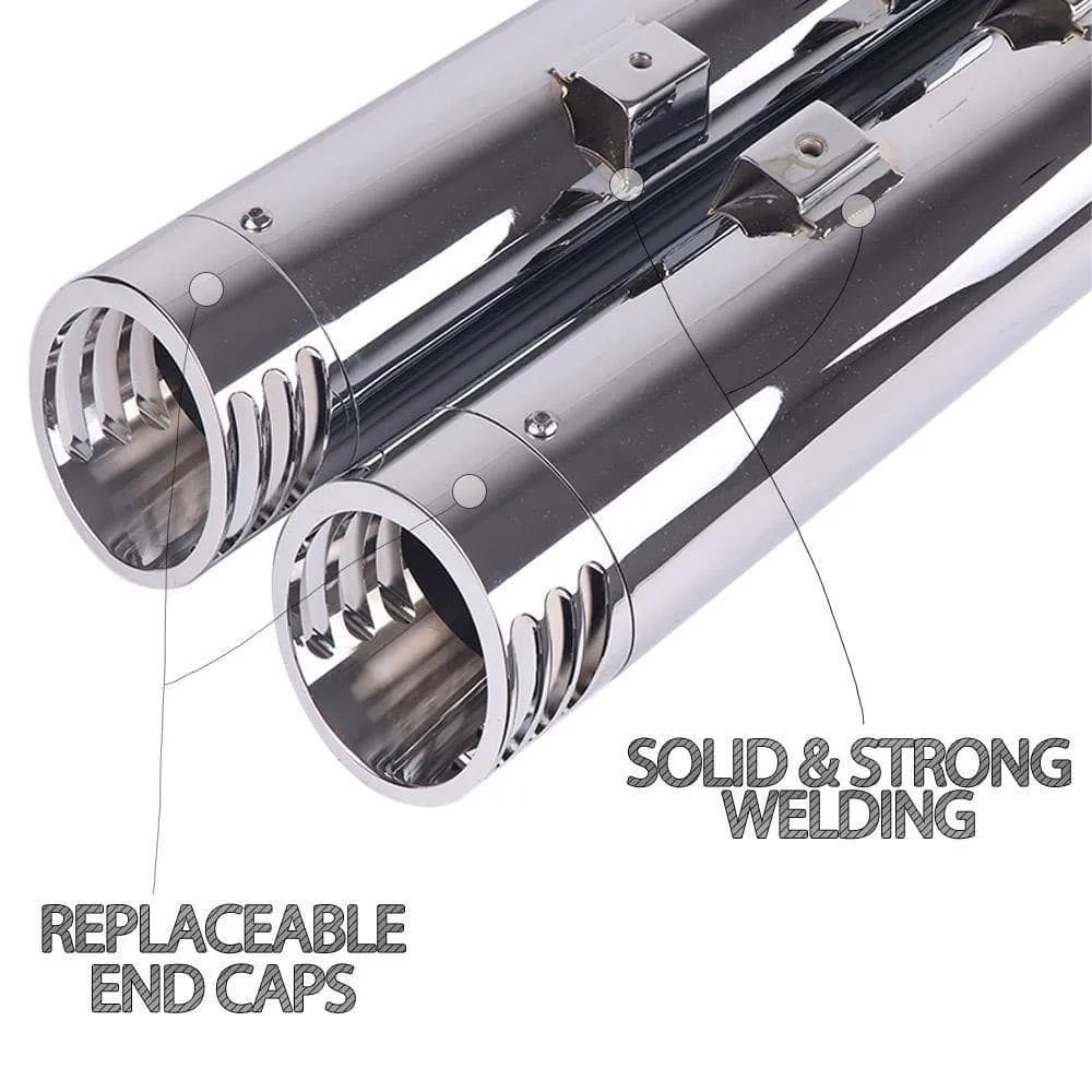 Sharkroad Exhaust Slip On Muffler For Kawasaki Vulcan Voyager 1700 Touring Models