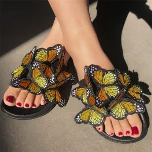 Shoes Fast international shipping Daily High-capacity functionality Butterfly Round Out Casual Patchwork Comfortable Door