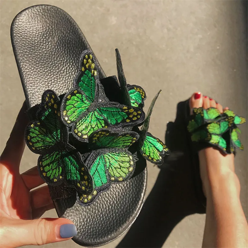 Shoes Fast international shipping Daily High-capacity functionality Butterfly Round Out Casual Patchwork Comfortable Door