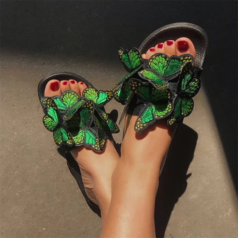 Shoes Fast international shipping Daily High-capacity functionality Butterfly Round Out Casual Patchwork Comfortable Door