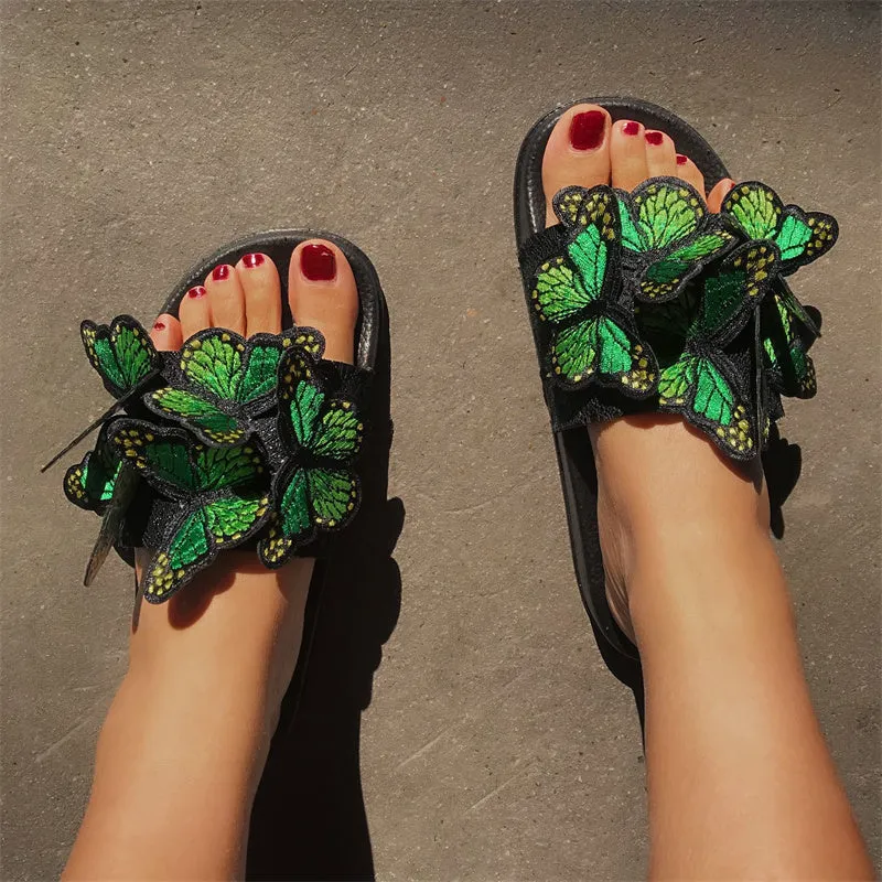 Shoes Fast international shipping Daily High-capacity functionality Butterfly Round Out Casual Patchwork Comfortable Door