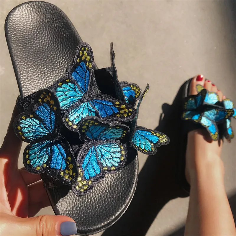 Shoes Fast international shipping Daily High-capacity functionality Butterfly Round Out Casual Patchwork Comfortable Door