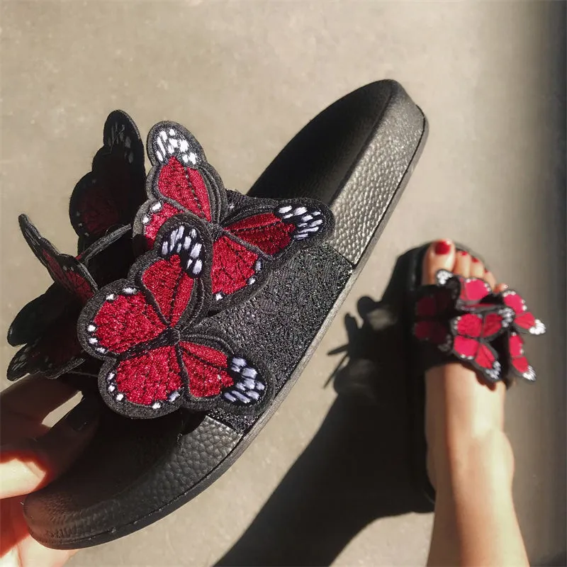Shoes Fast international shipping Daily High-capacity functionality Butterfly Round Out Casual Patchwork Comfortable Door
