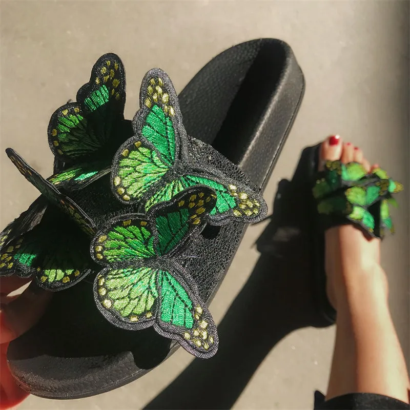 Shoes Fast international shipping Daily High-capacity functionality Butterfly Round Out Casual Patchwork Comfortable Door