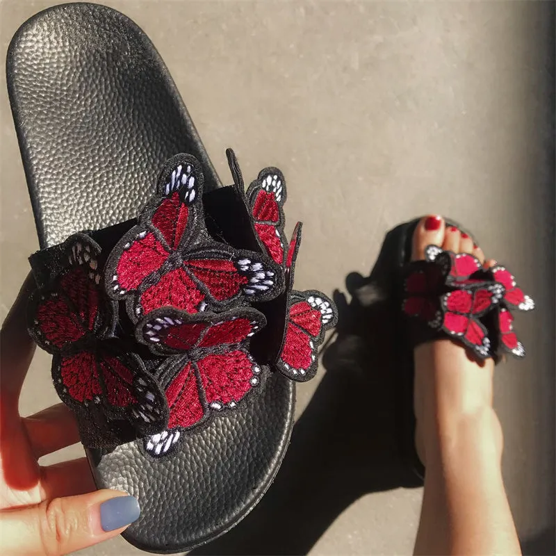 Shoes Fast international shipping Daily High-capacity functionality Butterfly Round Out Casual Patchwork Comfortable Door
