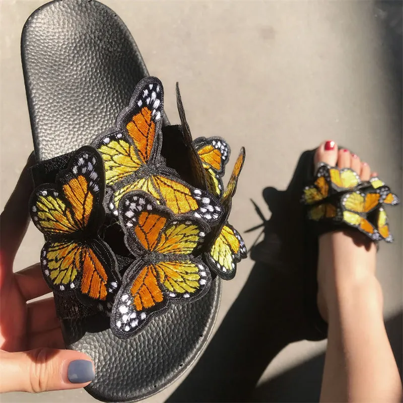 Shoes Fast international shipping Daily High-capacity functionality Butterfly Round Out Casual Patchwork Comfortable Door