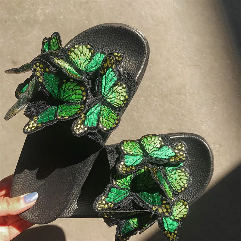 Shoes Fast international shipping Daily High-capacity functionality Butterfly Round Out Casual Patchwork Comfortable Door