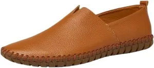 Shoes Men's Soft Sole Surface Slip-on Loafers Versatile Comfortable Casual Oxford Shoes for Party Driving Business Men Low-top Flat Shoes
