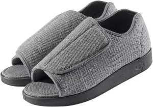 Silverts Diabetic Open-Toe Shoes for Men | Extra-Wide Non-Slip Comfortable Slippers for Elderly, Swelling, Sensitive Feet