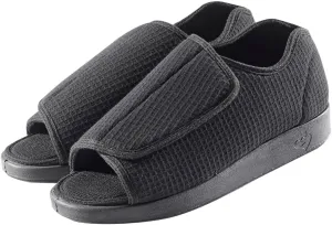 Silverts Diabetic Open-Toe Shoes for Men | Extra-Wide Non-Slip Comfortable Slippers for Elderly, Swelling, Sensitive Feet